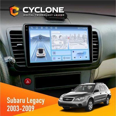 Штатна магнітола Subaru Legacy 2003-2009 Cyclone C9-012 4x64 DSP 4G НФ-00008034 фото