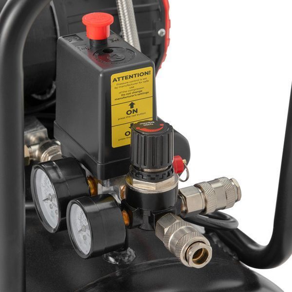 Компресор 100 л безмасляний 6 циліндрів 750 л/хвил INTERTOOL PT-0041 PT-0041 фото