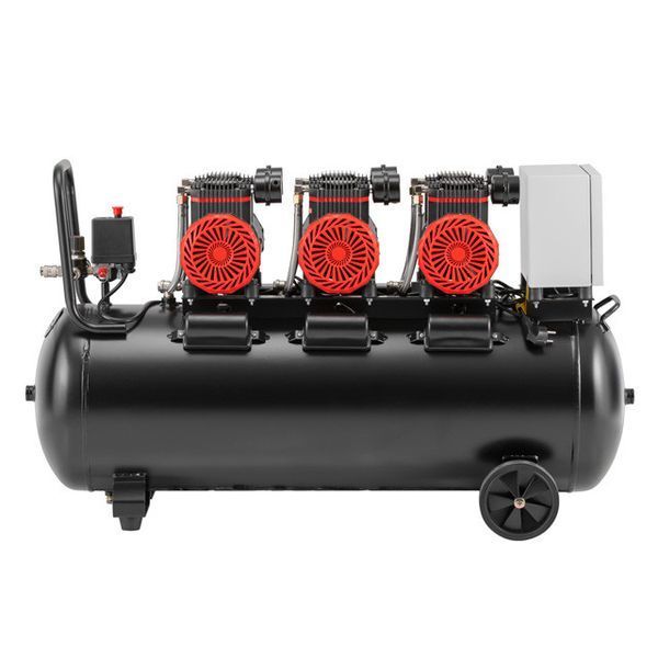 Компресор 100 л безмасляний 6 циліндрів 750 л/хвил INTERTOOL PT-0041 PT-0041 фото