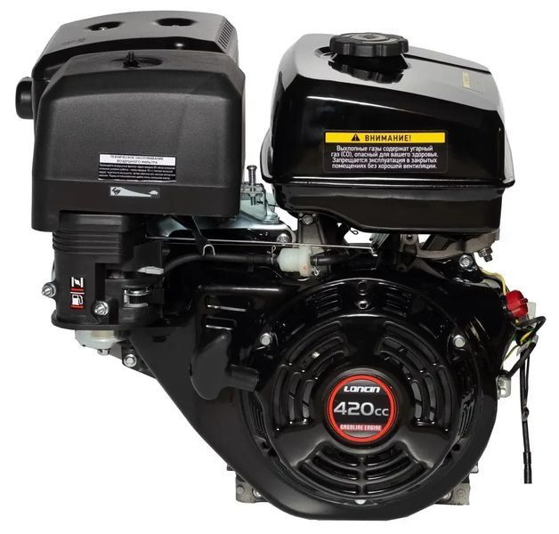 Двигун бензиновий Loncin G420F (16 к. с., шпонка 25 мм, євро 5) 13003 фото
