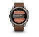 Спортивний годинник Garmin Fenix 8 Amoled 51 мм Sapphire Carbon Grey з коричневим шкіряним ремінцем 010-02905-40 010-02905-40 фото 2