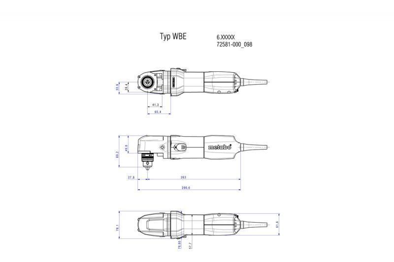 Кутовий дриль Metabo WBE 700 600512000 600512000 фото