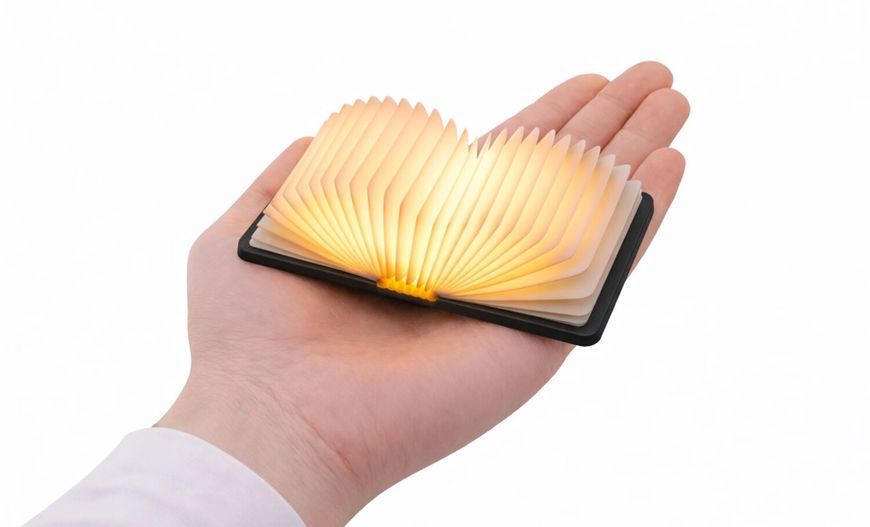 Світильник-книга на акумуляторі Gingko Super Mini Smart Book, дерево горіх | G086BK G086BK фото