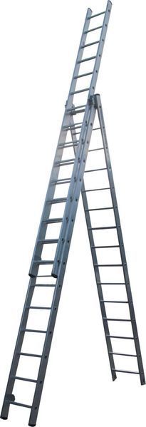 Драбина ELKOP 3-секц. розкл. 3*15сх. 4,0-9,45м VHR P мет.розтяжка VHR Р 3*15 фото