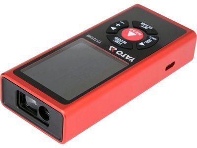Дальномір лазерний 2 напрямний YATO LCD- дисплей, дальн- 2х 60 м, живлення від акум 3,7 В 700 мАГод YT-731249 YT-731249 фото
