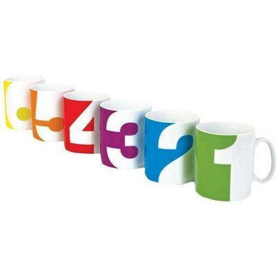 Набір чашок для компанії Від одного до шести NUMBERMUGS1 фото