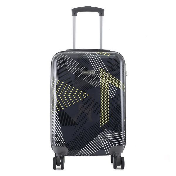 Валіза Semi Line 20" (S) Black Pattern (T5651-1) DAS302323 фото