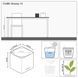Вазон Lechuza CUBE Glossy 14, червоний 13512 фото 4