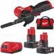 Шліфмашина стрічкова акумуляторна безщіткова MILWAUKEE M12 FBFL10-402B (10 мм) (ЗУ+2Х4А&middot;год + сумка) 4933480959 фото 1