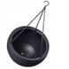 Горщик для рослин Keter Rattan hanging sphere з ланцюжками підвісний, антрацит, 8,6 л 7290106924499 фото 2