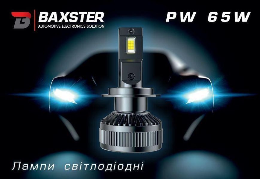 Лампи світлодіодні Baxster PW H4 6000K (2шт) 35387-car фото