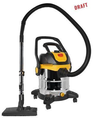 Пилосос професійний 2E PowerClean 20S 1200Вт 17кПа контейнер 20л розетка 220В/2000Вт вологе/сухе прибирання функція повітродувки 2E-VC2012SSD фото
