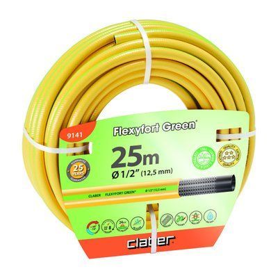 Шланг поливальний 1/2" 25м Flexyfort Green, жовтий з зел. полосою 91410000 91410000 фото