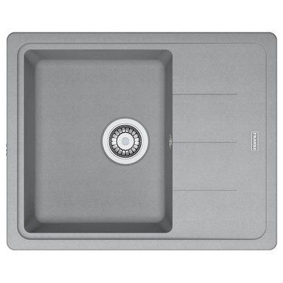 Мийка кухонна Franke Basis, фраграніт, прямокутник, з крилом, 620х500х200мм, чаша - 1, накладна, BFG 611-62, 114.0565.090 фото