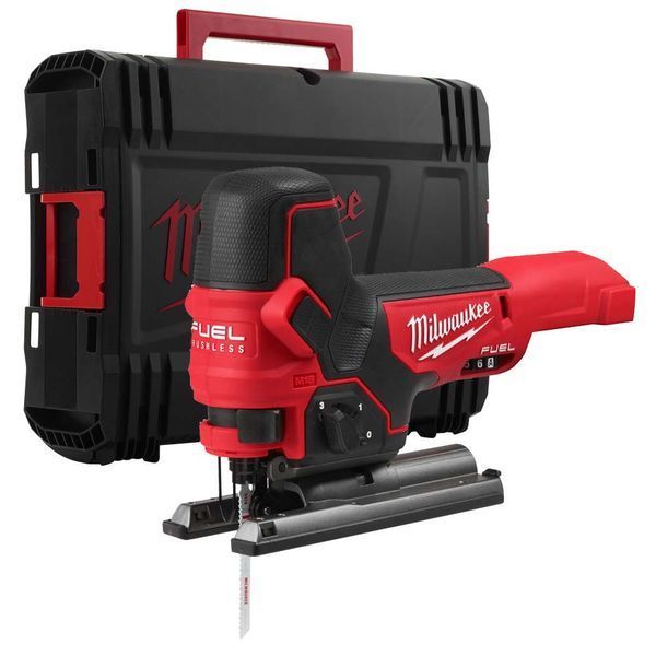 Пила лобзикова акумуляторна безщіткова MILWAUKEE M18 FBJS-0X (каркас, аксесуари, HDкейс) 4933464799 фото
