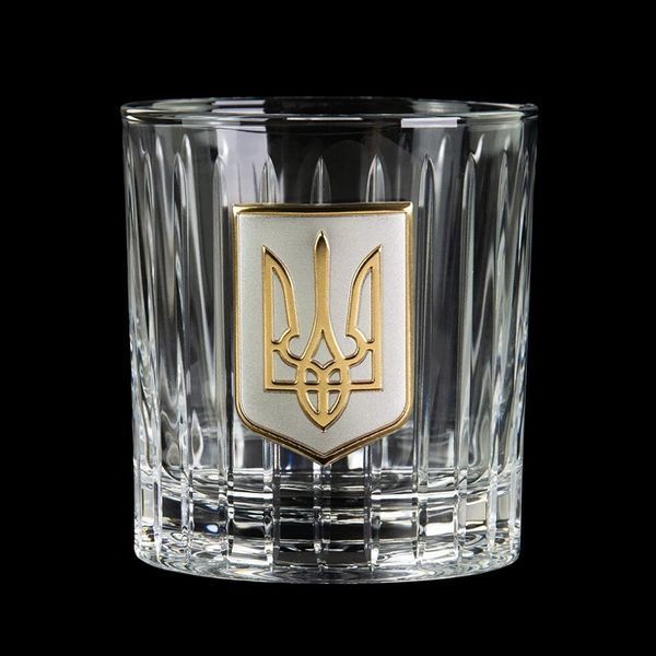 Набір для віскі &ldquo;Тризуб&rdquo; spinner Boss Crystal, 6 келихів, срібло, золото, кришталь B6TRY3XG фото