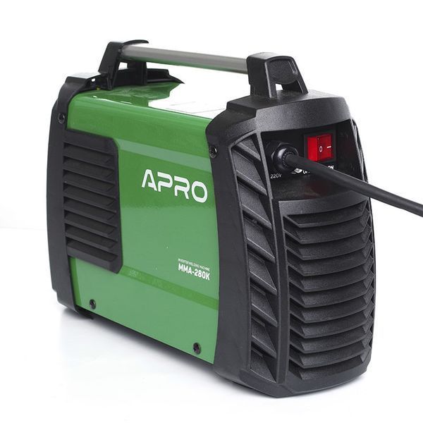 Зварювальний апарат інверторний APRO MMA-280 K, ял.5 мм, + набір кабелів, кейс 065274 065274 фото