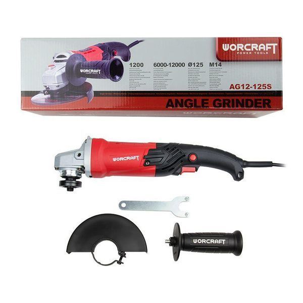 Шліфмашина кутова WORCRAFT AG12-125S 13212W фото