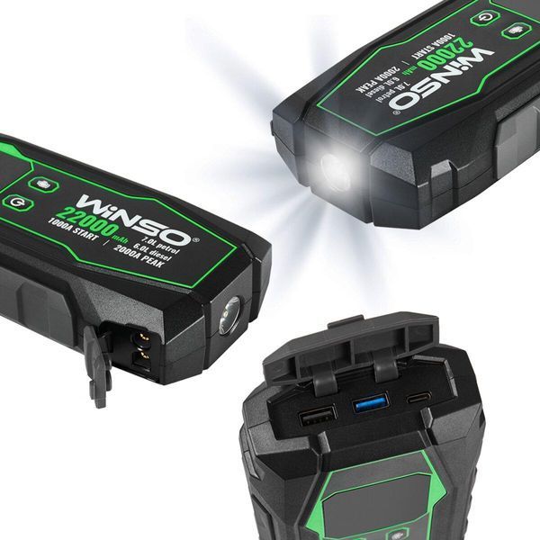 Пусковий пристрій Winso Jump Starter з фукнцією Power Bank 141000 141000(L) фото