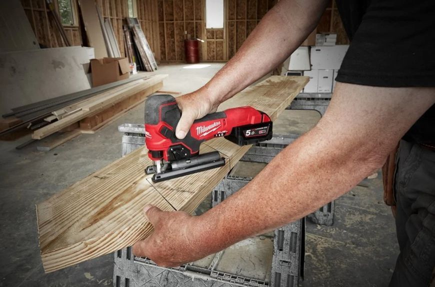Пила лобзикова акумуляторна безщіткова MILWAUKEE M18 FBJS-0X (каркас, аксесуари, HDкейс) 4933464799 фото