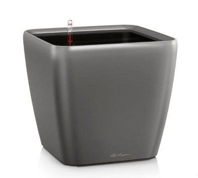 Вазон Lechuzа Quadro Premium LS 50, антрацит 16283 фото