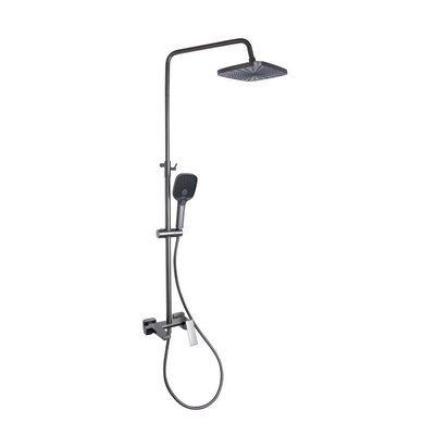 Душова система універсальна Qtap Gemini на три споживача (з виливом) QTGEM111GMB45688 Gunmetal Black PVD SD00051812 фото