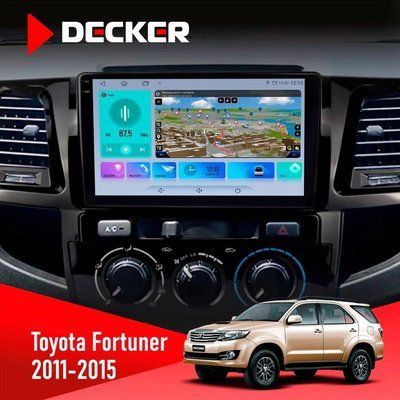 Штатна магнітола Toyota Fortuner 2011-2015 Decker D9-009 4x64, DSP, 4G, 2k НФ-00008456 фото
