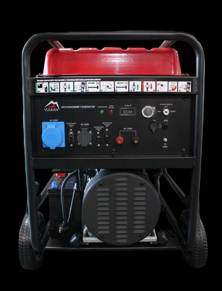 Генераторна установка VULKAN SC15000-III 1ф 12 кВт, ялинок.старт, бак-45 л, кнопка SC15000-III фото