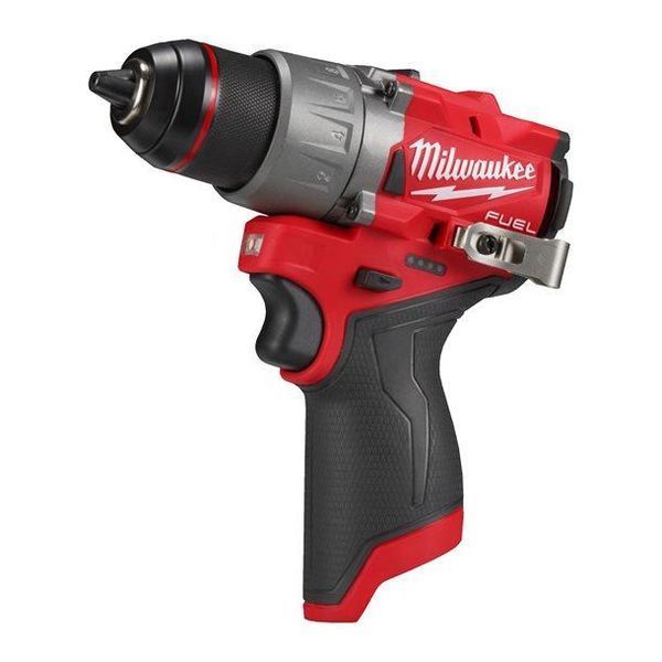 Дриль-шуруповерт акумуляторний безщітковий MILWAUKEE, M12 FDD2-0, 37/45Нм (каркас, кліпса для реміня, картонне пакування) 4933479872 фото
