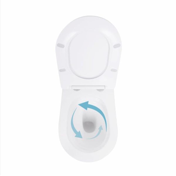 Унітаз підвісний Qtap Robin Ultra Quiet безобідковий з сідінням Soft-close 520x365x365 мм WHITE SD00052888 фото