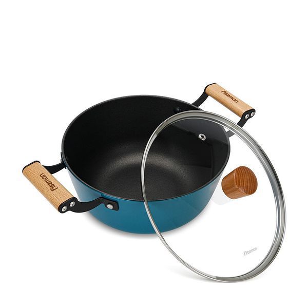 Каструля з кришкою Fissman Seagreen 6 л 4015 4015 фото