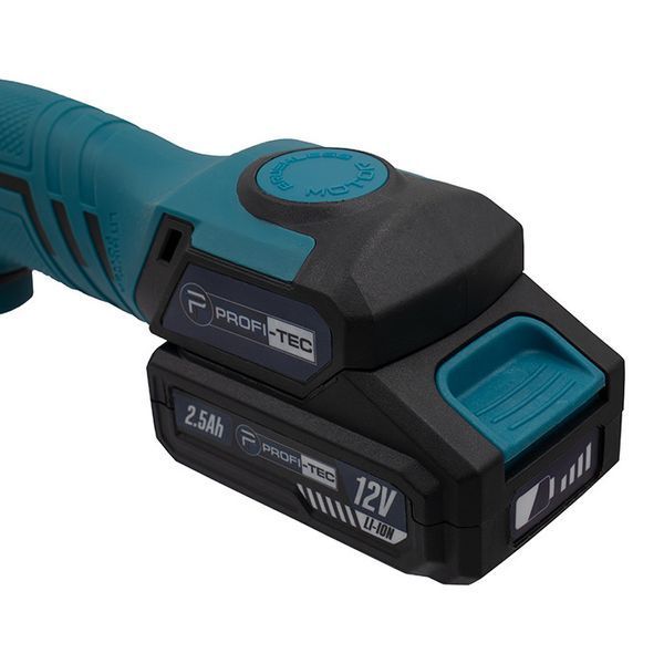 Акумуляторна ексцентрикова полірувальна машина PROFI-TEC PPM-8012SCP Set (1&times;PT1225 (2.5 А&middot;год), зарядне устр. 006070P фото