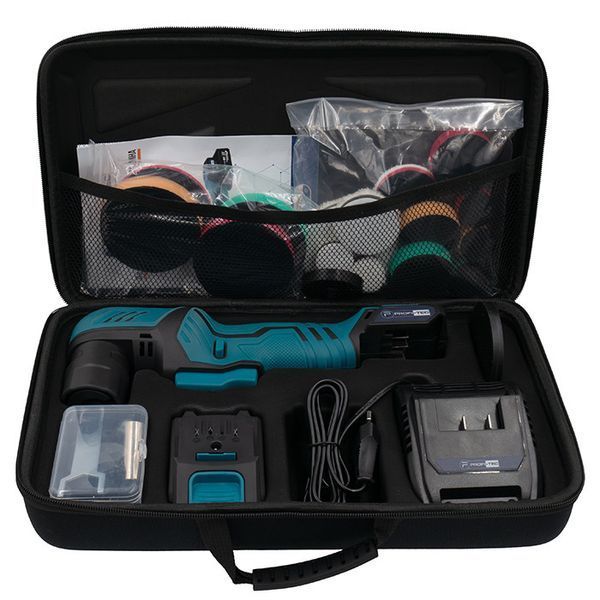 Акумуляторна ексцентрикова полірувальна машина PROFI-TEC PPM-8012SCP Set (1&times;PT1225 (2.5 А&middot;год), зарядне устр. 006070P фото