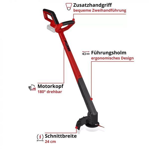 Акумуляторний тример для трави Einhell GC-CT 18/2411 Li P-Solo 3411115 3411115 фото