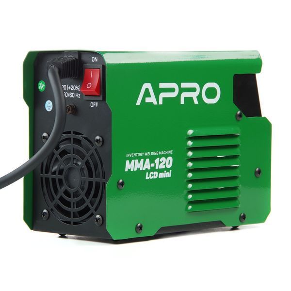 Зварювальний апарат інверторний APRO MMA-120 LCD mini 087296 фото