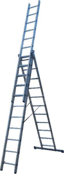 Драбина ELKOP 3-секц. розкл. 3*11сх. 3,0-6,33м VHR H VHR H 3*11 фото