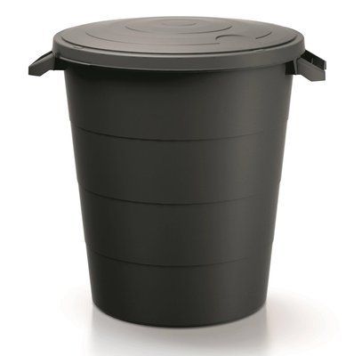 Бак для сміття Prosperplast Smooth 120 л, чорний 5905197463322 фото