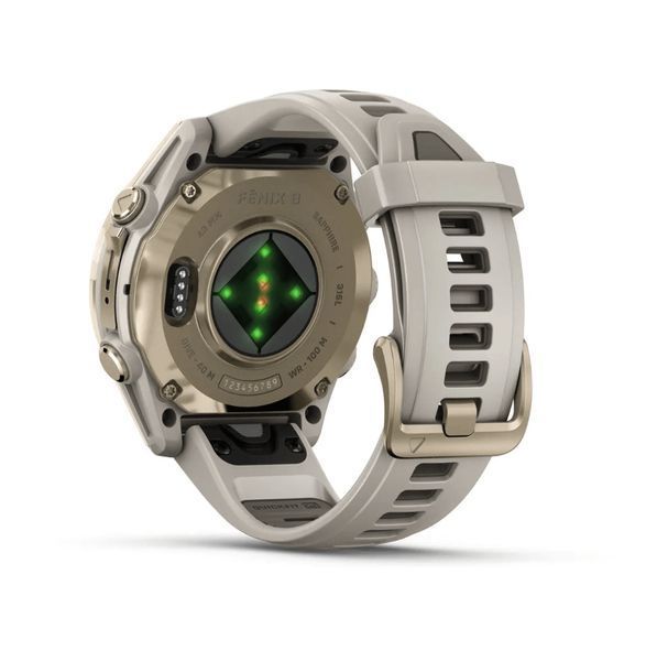 Спортивний годинник Garmin Fenix 8 Amoled 43 мм Sapphire Soft Gold із силіконовим ремінцем 010-02903-11 010-02903-11 фото