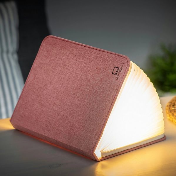 Світильник-книга на акумуляторі LARGUE URBAN Gingko (Англія), рожевий GK12F-PK1 фото