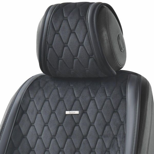 Комплект преміум накидок для сидінь BELTEX New York, black BX84100(L) фото
