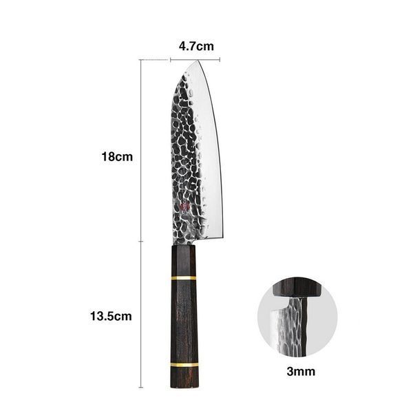 Нож-сантоку Fissman Kensei Bokuden 18 см 2553 2553 фото