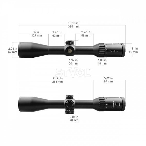 Приціл оптичний Vector Optics Continental 1.5-9x42 SFP SCOM-23 фото