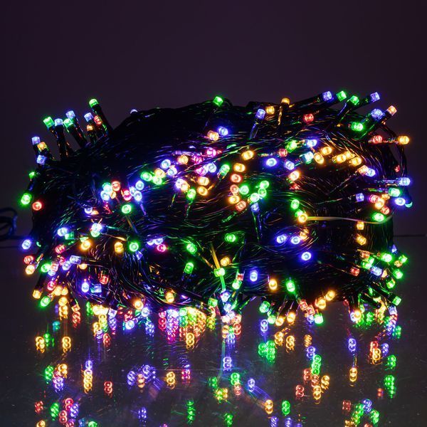 Гірлянда Різдвяна фея вулична 50 (м) 500 LED чорний провід Мультиколір CF500L50MBML Garlando CF500L50MBML CF500L50MBML фото