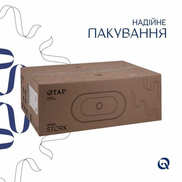 Раковина Qtap Stork 570x390x210 White QT15110522W SD00052896 фото
