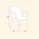 Стул садовий пластиковий BICA Verona armchair, коричневий 8003723391938 фото 3