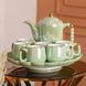 Чайний сервіз керамічний на 6 персон 8 предметів зелений Yiwu HP-15-8 HP-15-8 фото 1