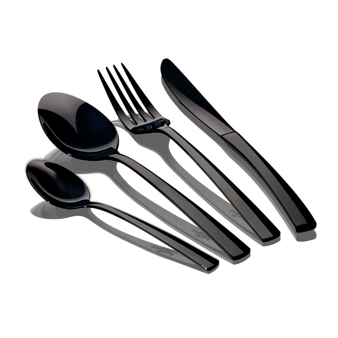 Набір столових приборів 24 предмети Berlinger Haus Matte Black Collection (BH-3080)