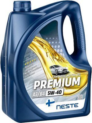 Моторна олива Neste PREMIUM А3/B4 5W-40 4 л (СТ-00154664) СТ-00154664 фото