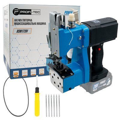 Акумуляторна машина для зшивання мішків PROFI-TEC BSM1720V POWERLine (без акумулятора та зарядного пристрою 005944P фото