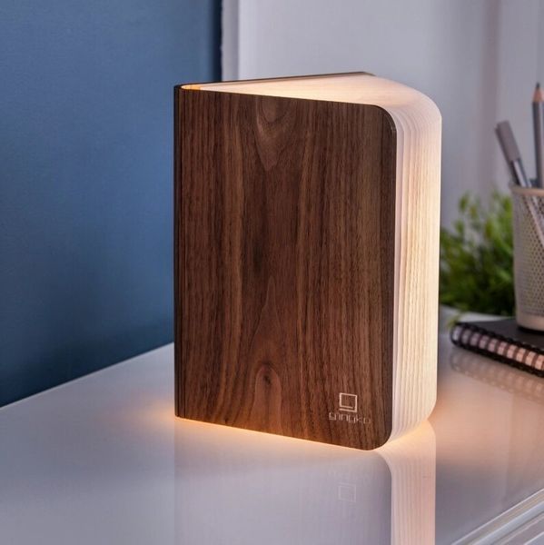 Світильник-книга на акумуляторі Smart Book, дерево горіх GK12W1 фото